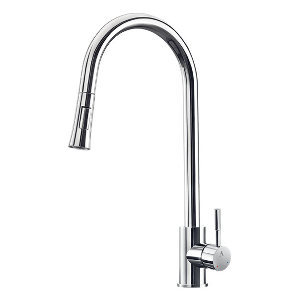 FLO2 Single Lever Pulldown Sink Mixer