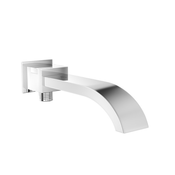 Signac Bath Spout with Diverter & Wall Flange
